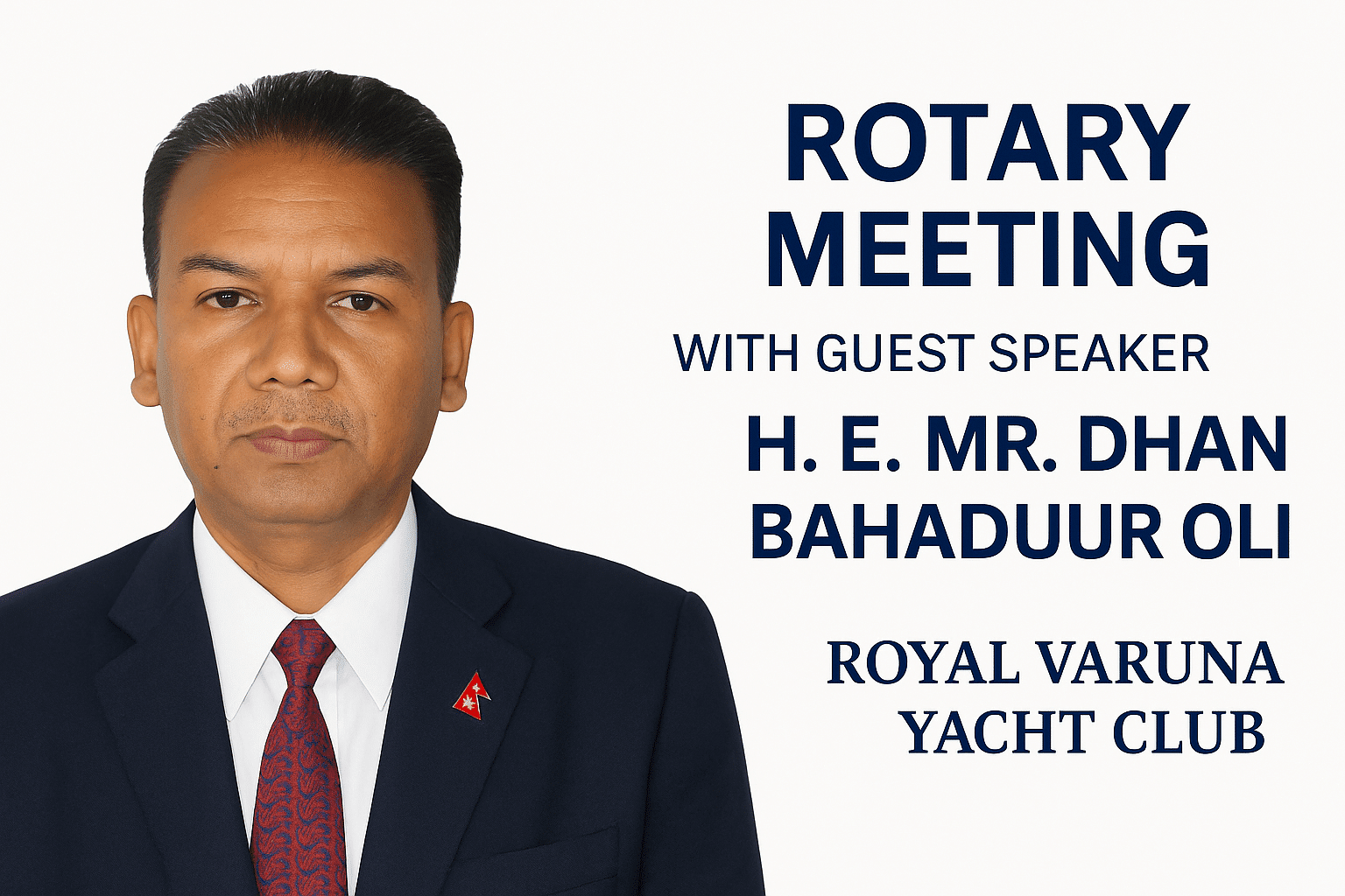 H.E. Mr. Dhan Bahadur Oli The Ambassador of Nepal to Thailand.